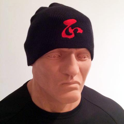 Ching Character AFS Wing Chun Black Wool Beanie Hat